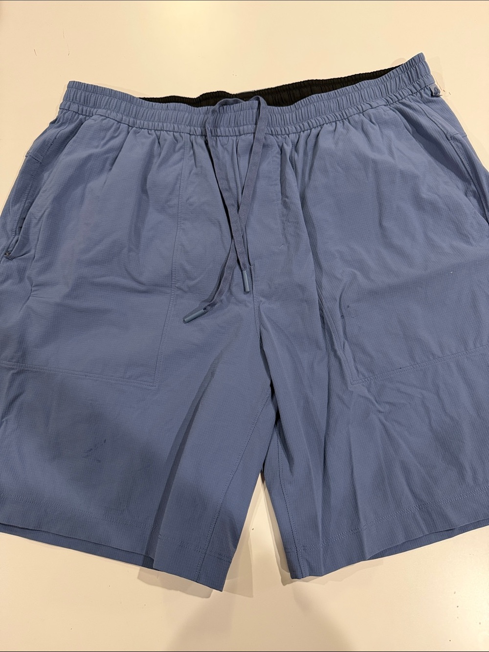 lululemon athletica Men's Slate Blue Drawstring Athletic Shorts